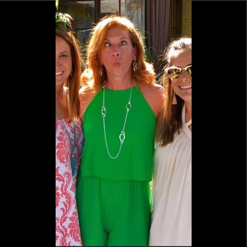 Fun little green romper